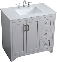 36 Inch Single Bathroom Vanity in Grey, 714632
