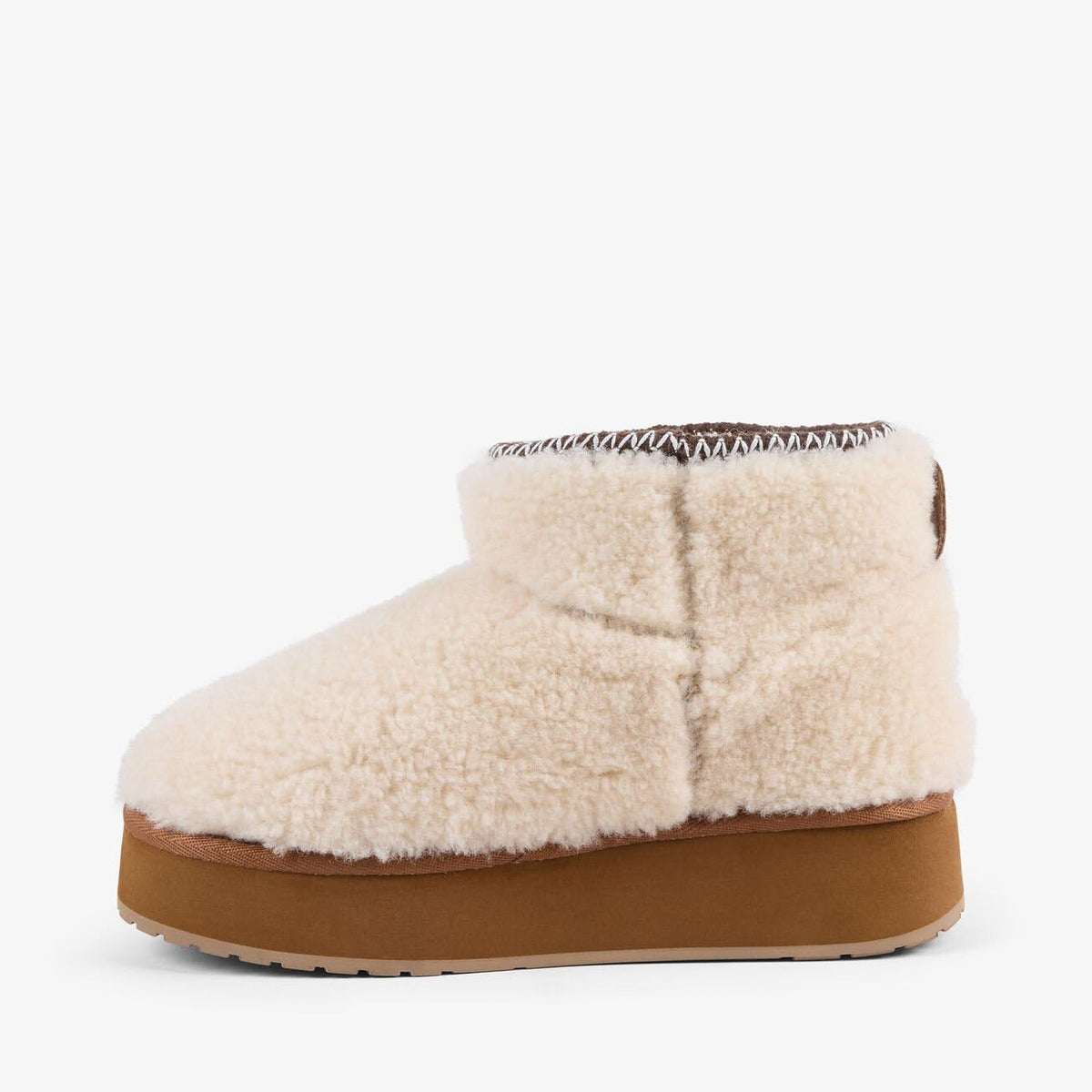 Australia - Womens Boot by EMU – 11, Natural, Model Stinger Micro Flatform Teddy