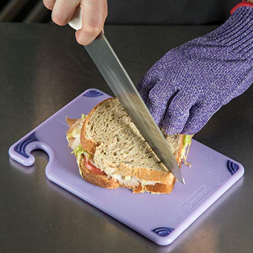 San Jamar Purple / 1 / 9"L x 6"W Cutting Boards