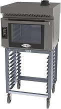 Cadco Bakerlux Touch Heavy-Duty Convection Oven, Electric, Single Full Size with Stand & ventless Hood