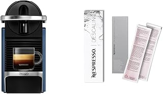 Nespresso Pixie Espresso Machine by De'Longhi, Navy Blue Descaling Kit