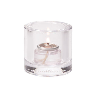 Clear Thick Glass Tealight Lamp by Hollowick – Glass, Model 5140C
