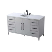 Millie Bathroom Vanity Grey by Lighting Design – Wood, Grey, Model VF29360GR
