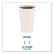 UP 16 oz Paper Hot Cups by Boardwalk – 16 Ounces, Paper, White