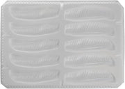 Fish Fillet Puree Mold, White, Plastic, 10 Servings, Irregular Shape