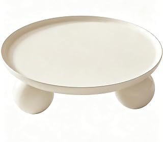 29.53" Round Coffee Table Center Tables Cocktail Tea Table | Mesa De Centro Para Sala,Simple Modern Coffee Table Circle with 3 Ball Legs Thickened Tabletop for Living Room Home Office