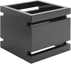 Rosseto SW103 Square Gloss Bamboo Skycap Multi-Level Riser, 6" Size, Black