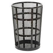 Outdoor Metal Trash Container Black by Global Industrial – Steel, Black, Model 237634BK