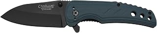 Camillus Impulse II 7.75" Compact Durable Rust&Corrosion-Resistant AUS-8 Stainless Steel Drop Point Everyday Carry Folding Knife with G10 Handle & Pocket Clip
