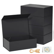 Ryddoy Gift Boxes with Lids, 9.5 x 6 x 3 Inch, Black 5 Pack