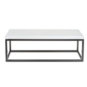 Black Display Riser with Marble Top - 7"H by HUBERT – Melamine, Black, Model 64410+34778