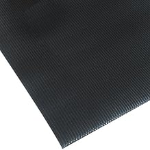 Notrax 413 Blade Runner™ w/Dyna-Shield® Ribbed Anti-Fatigue Mat, 3' X 6' Black