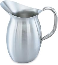 Vollrath Satin Finish S/S Hollow Handle Bell-Shaped 2 Qt Pitcher