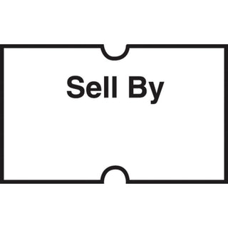 Productive Labels White 1-Line Dating and Coding Gun Labels 1-Line Black Imprinted Sell by by HUBERT – Paper, White, Pack of 24, Model PLT1HHW/SB