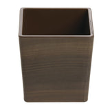 Acacia Condiment Dish - 3 7/8"L x 3 7/8"W x 3 7/8"H by HUBERT – Melamine, Acacia, Model H0215-ACACIA