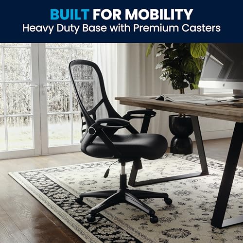 Flash Furniture Black / Set of 1 / Contemporary Home Office Desk Chairs