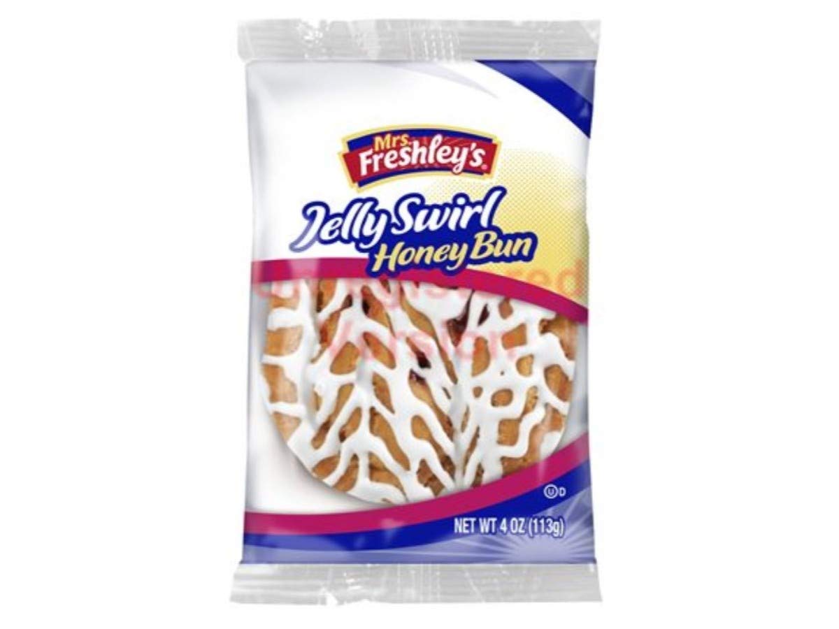 Mrs.Freshleys Jelly Swirl Honey Bun by Mrs. Freshley's – Jumbo (12.06" x 19.88" x 8.1"), Pack of 54
