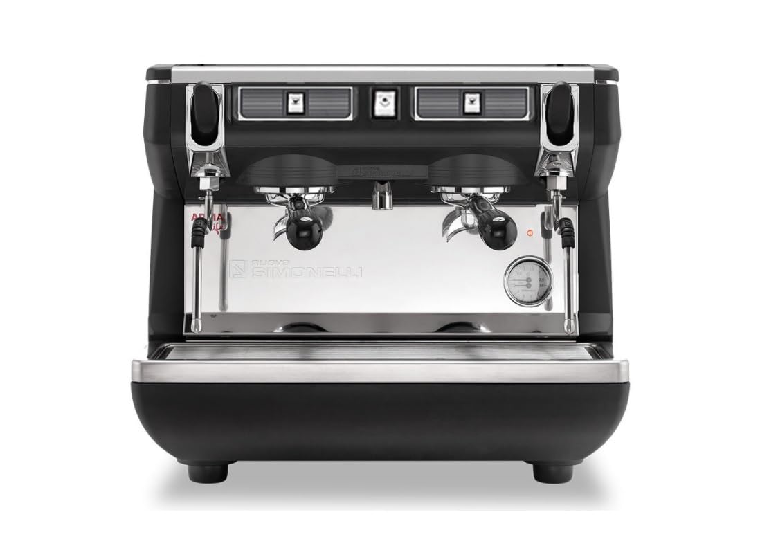 Appia Compact Semi 2Gr (220 Volt) by Nuova Simonelli – 1.97 gallons, Copper, black, Model MAPPIACSEMI
