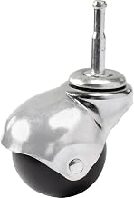Ball Series Chair Caster with Plastic Wheel by CWIH – 4.25"L x 2.75"W x 2.25"H, Plastic