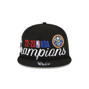 Denver Nuggets 2023 NBA Finals Champions Locker Room Snapback Hat Black by New Era – Acrylic Blend, Black, Model 9Fifty