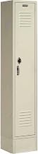 Global Industrial 1-Tier 1 Door Locker, 15" Wx18 Dx72 H, Tan, Assembled