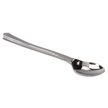 Reflections Petites Plastic Tasting Spoon by WNA – 4.2", #6 Polystyrene, Silver, Pack of 400, Model RFPSP4