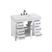 Elegant Kitchen and Bath 42" Single Bathroom Vanity in White by Elegant Lighting – unspecified, Wood, White, Model VF60642WH