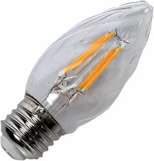 Feit Electric 25695 - BPF1560/827/FILED Decorative Chandelier Antique Filament LED Light Bulb