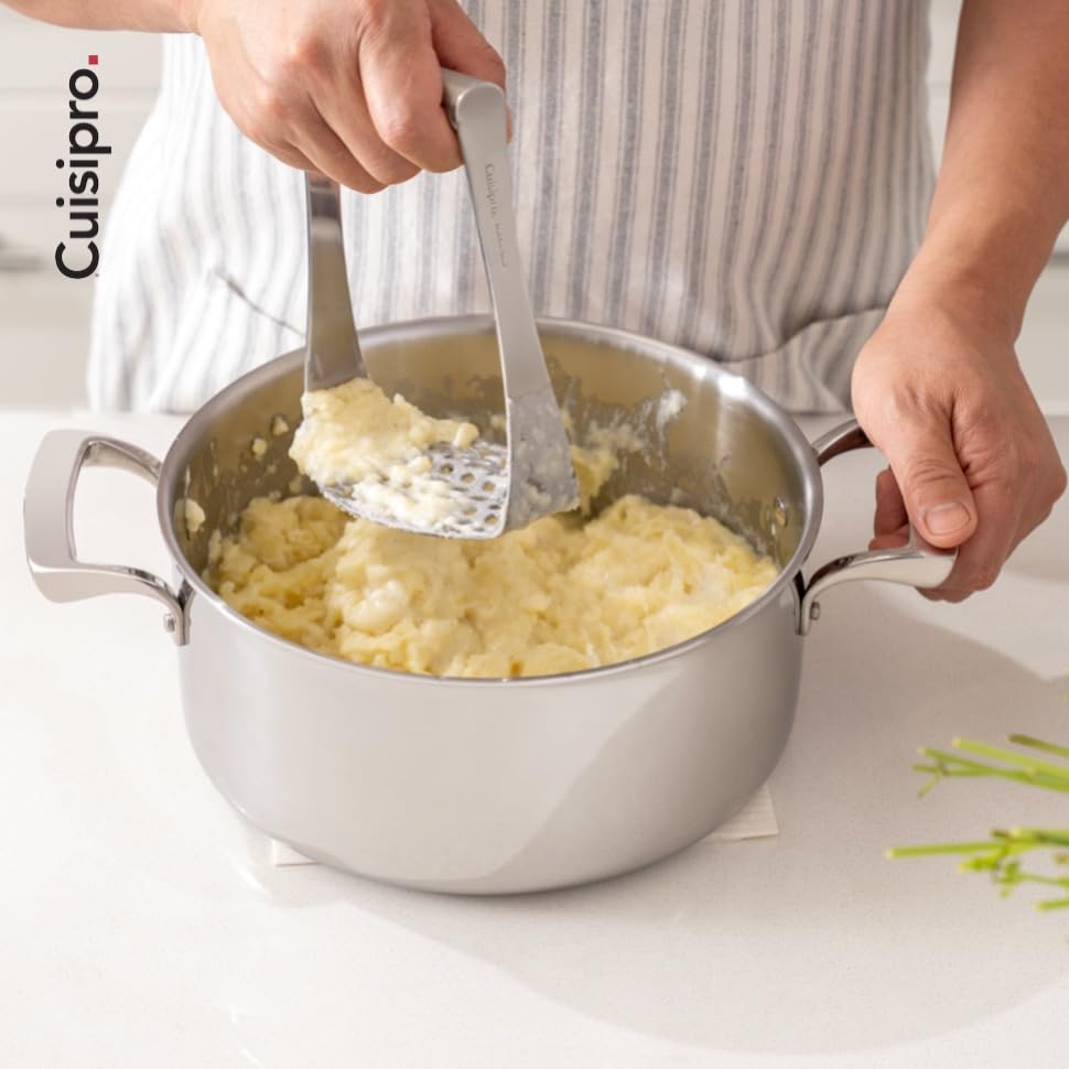 Potato Masher by Cuisipro – Medium, Stainless Steel, Silver, Model CSP-746756
