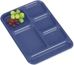 Rectangular Penny-Saver School Tray - 6 Compartment, 10x14 1/2" Navy Blue