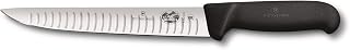 Victorinox VIC-5.5523.20 Fibrox Pro Black Flank Knife 8" Granton Blade