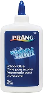 Prang Washable Liquid School Glue, White, 7.9 Oz., 1 Count | Ideal for crafts, school projects, paper bonding and DIY creations