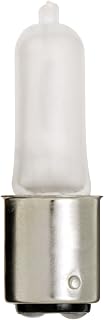 Satco S1980 120V 35-Watt T4 DC Bayonet Base Light Bulb, Frosted