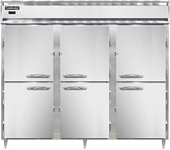 DL3WE-SS-PT-HD Designer Line Extra-Wide Three Section Pass-Thru Heated Cabinet, Full Stainless & Half-Height Doors
