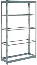 Global Industrial Heavy Duty Shelving 36" W x 12" D x 72" H with 5 Shelves, No Deck, Gray