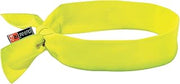Cooling Bandana, Fire Resistant, Evaporative Polymer Crystals for Cooling Relief, Tie for Adjustable Fit, Ergodyne Chill Its 6700FR,Lime