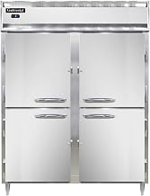 DL2FE-PT-HD Designer Line Extra-Wide Two Section Pass-Thru Freezer, 57" W, Half-Height Doors
