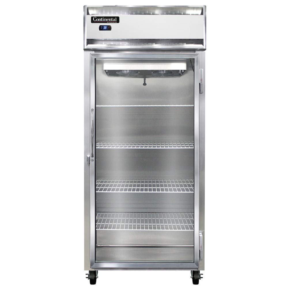 1RX-SA-GD Extra-Wide Single Section Reach In Glass Door Refrigerator by Continental Refrigerator – Commercial Grade
