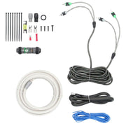 BY METRA ELECTRONICS PRO SERIES 1500W 4 AWG AMP KIT WITH RCA CABLE by RAPTOR – Oxygen-Free Copper, Standard, Model R5A4