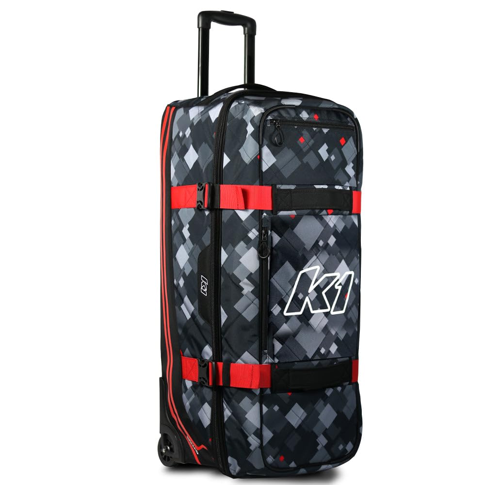 K1 Nomad II Lifestyle Large Roller Gear Bag - Black by K1 RaceGear – Large, Fabric, Black, Model 33-ATL-NR