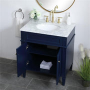 Elegant Decor 30" - Single / Blue,gold / Contemporary Wheel Care