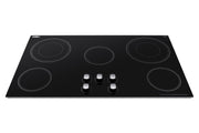 Summit 36" Electric Cooktop by Summit Appliance – 36-Inch, Ceramic Glass, Black, Model CR5B36MB