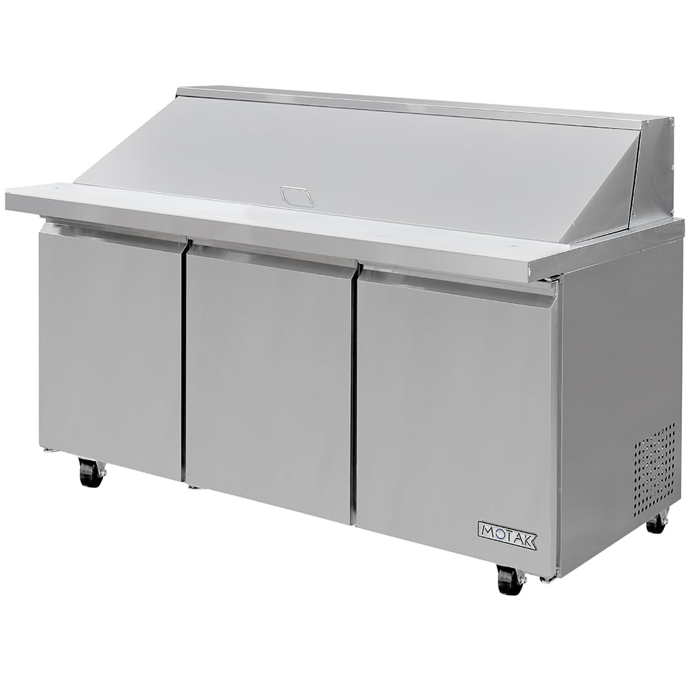 70 3/8" Mega Top Sandwich/Salad Prep Table w/Refrigerated Base by MOTAK – 75.59x38.98x49.21, In Description, Check Images, Model MST-72-30-X