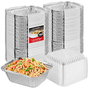 Stock Your Home 1 lb / 100 Pack / Silver Disposable Cookware