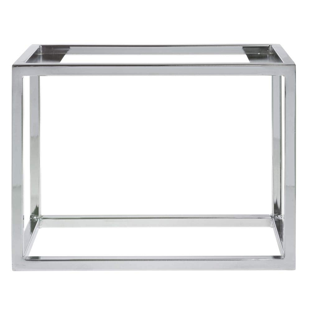 Cerve Collection Chrome Third Size Housing - 8 3/4"H by HUBERT – Metal, Grey