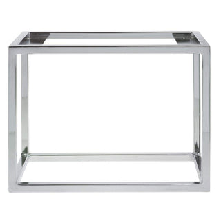 Cerve Collection Chrome Third Size Housing - 8 3/4"H by HUBERT – Metal, Grey