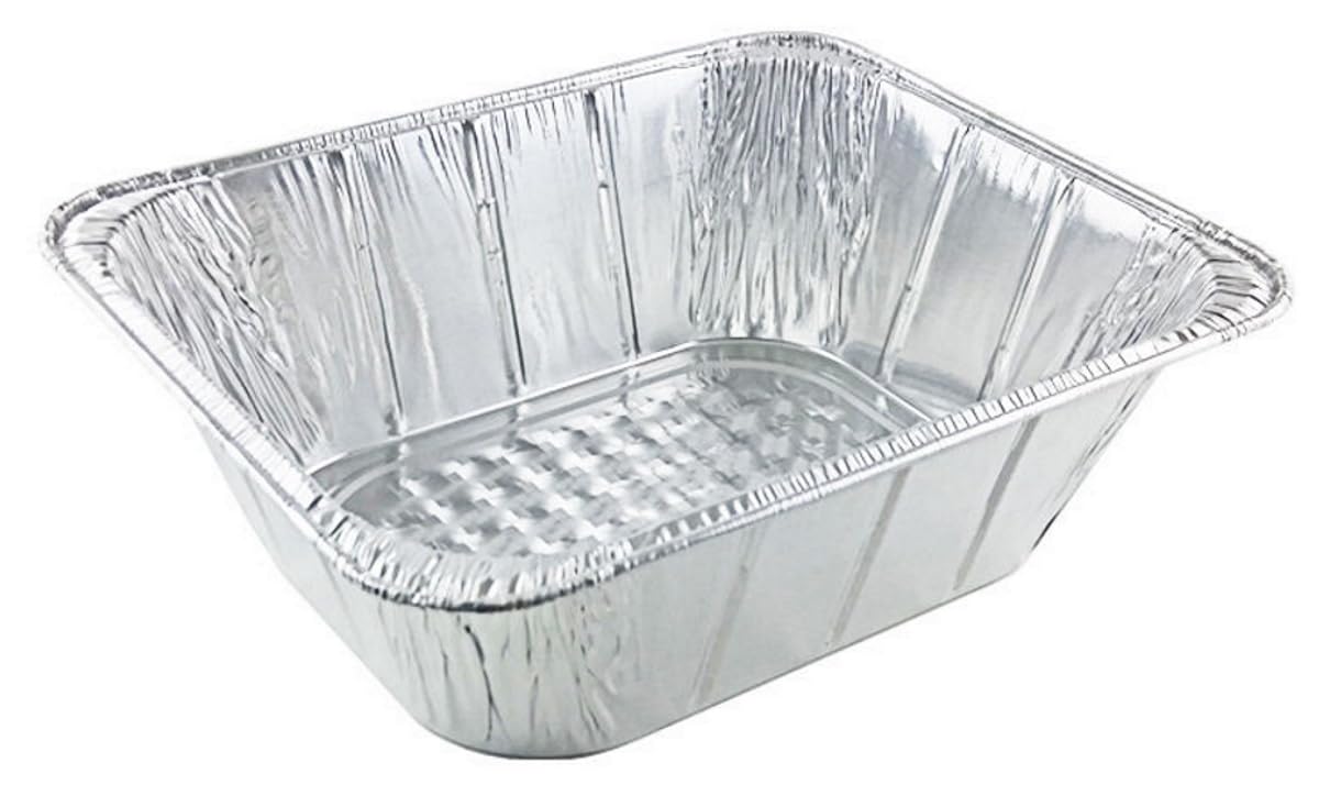 Half-Size (1/2) Extra-Deep Aluminum Foil Steam Table Pan (pack of 60) by Handi-Foil – Aluminum, Model 2014-50-100