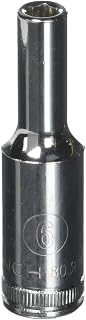 GEARWRENCH 3/8" Drive Deep Metric Socket 6mm, 6 Point - 80388