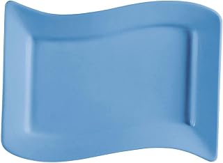 CAC China SOH-51-LBU Soho Light Blue Rectangular Platter 15 1/2" - 1 doz