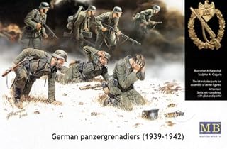 Masterbox 1939-42 7 body entering battle scene 1:35 German Panzer Grenadiers
